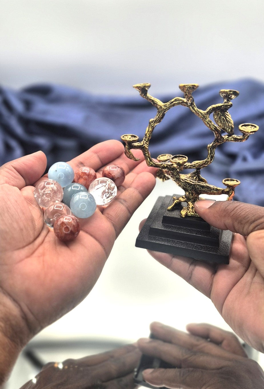 🌳 Mini Crystal Tree with 9 Spheres