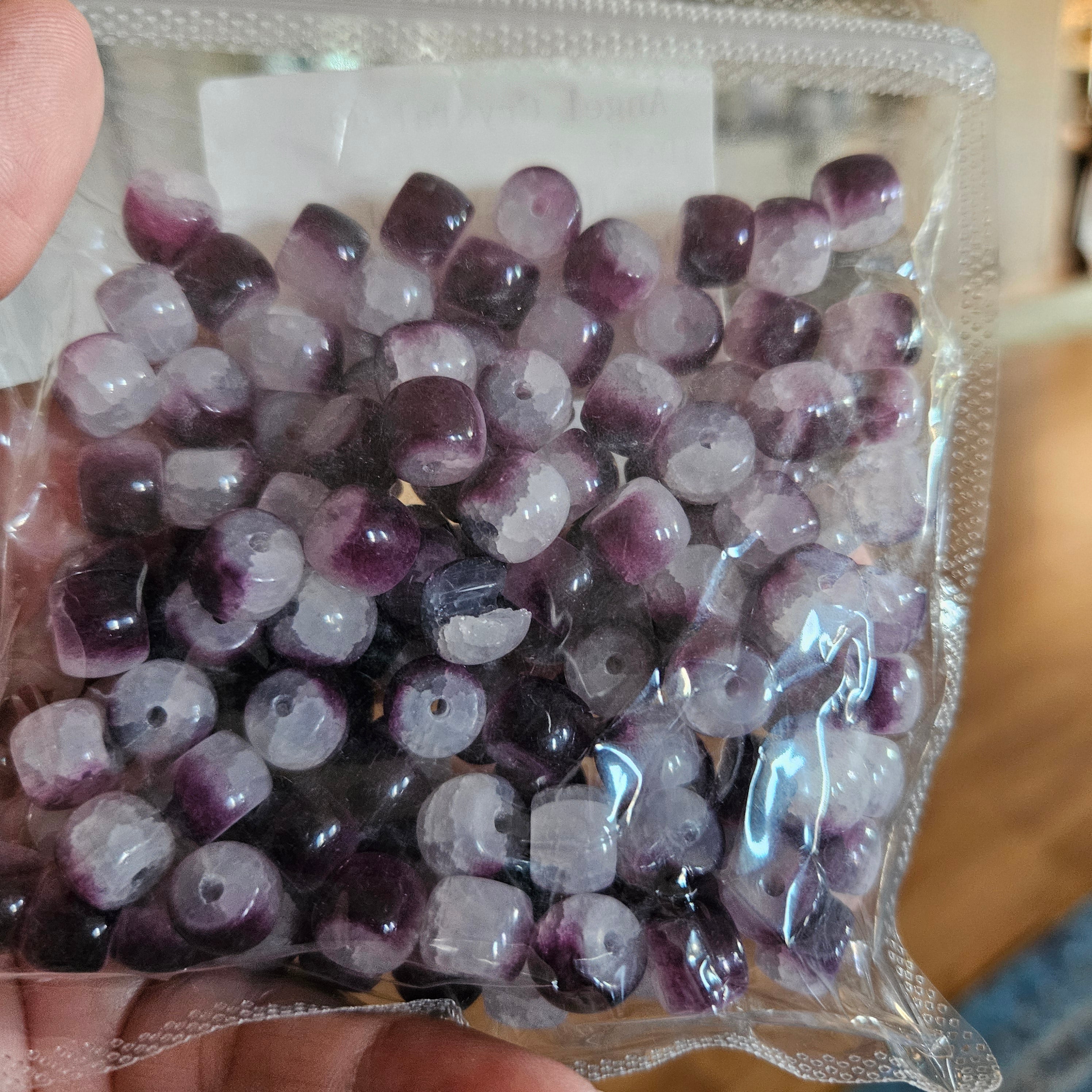 Dark Purple and White