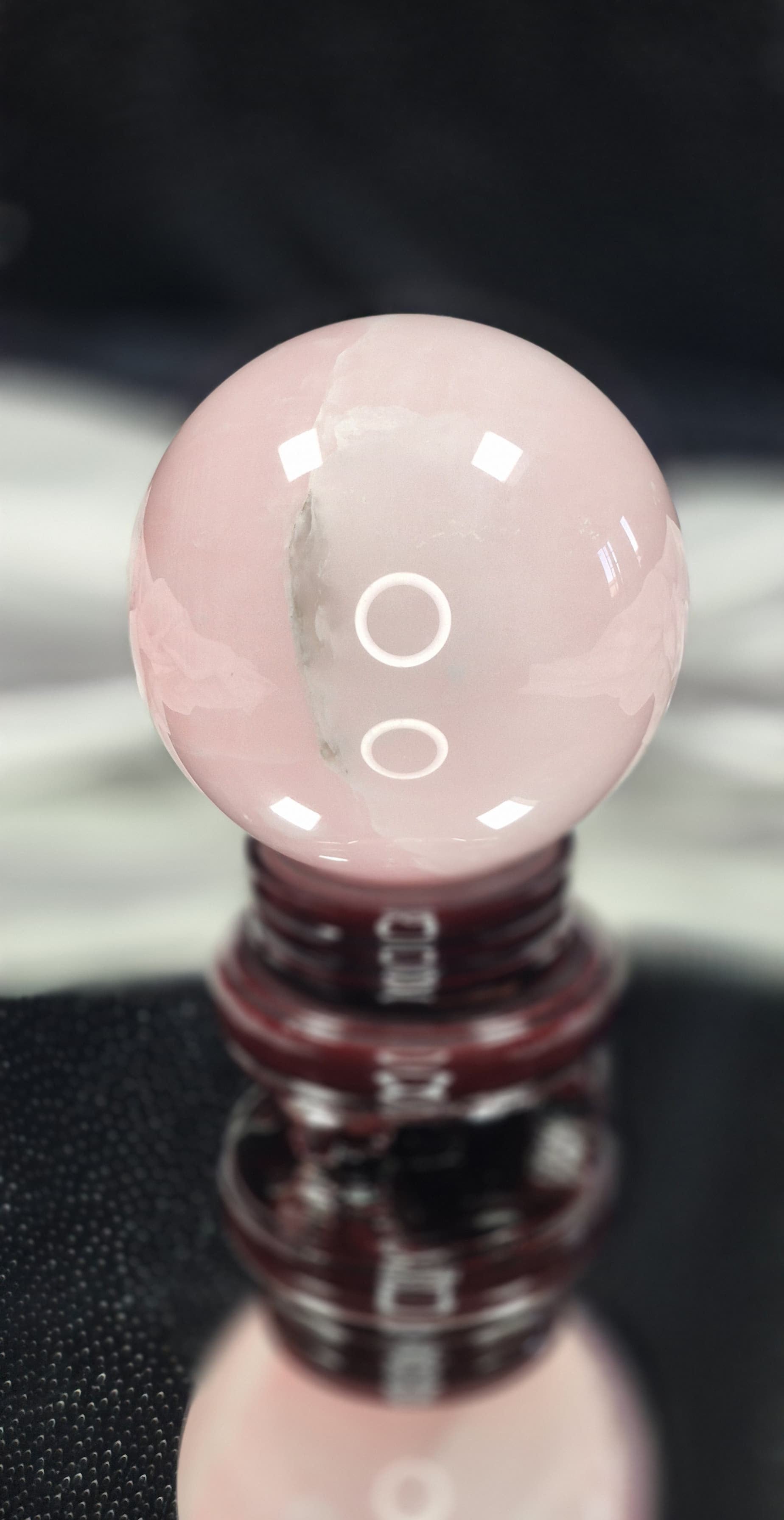 #1 🌸 LRG Pink Calcite (Mangano) Sphere