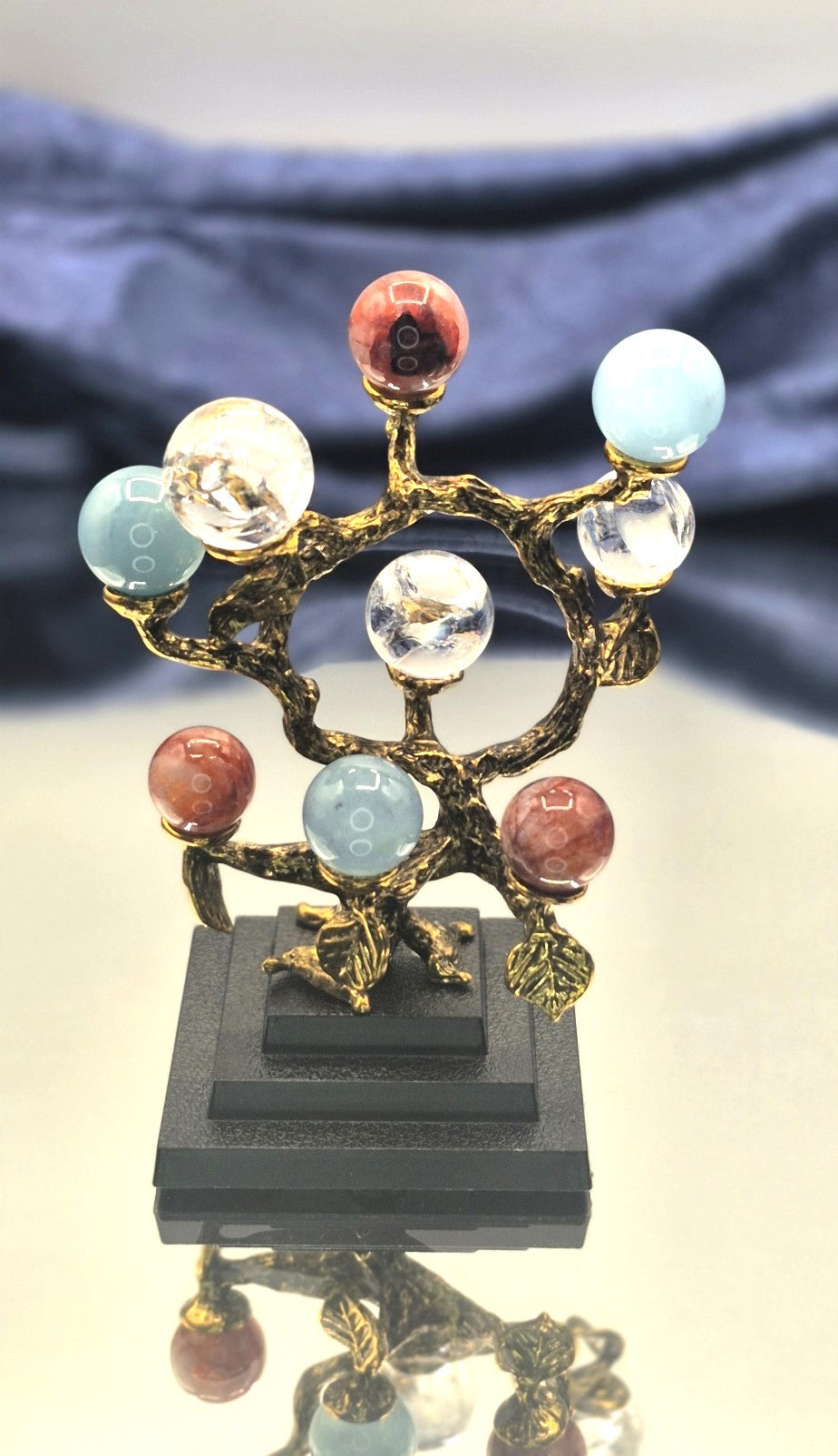 🌳 Mini Crystal Tree with 9 Spheres