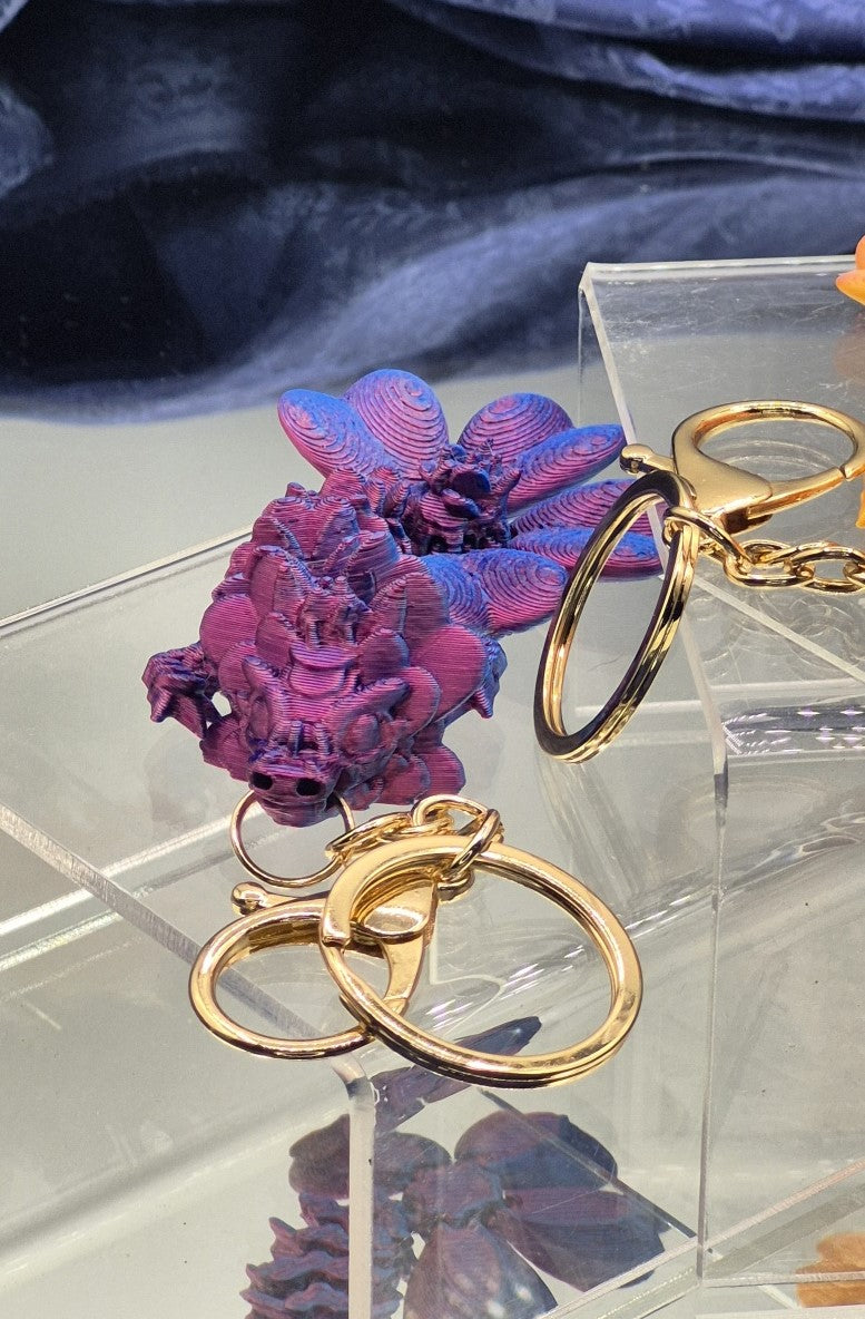 🐉 Dragon Keychain Companions (3 Colors)