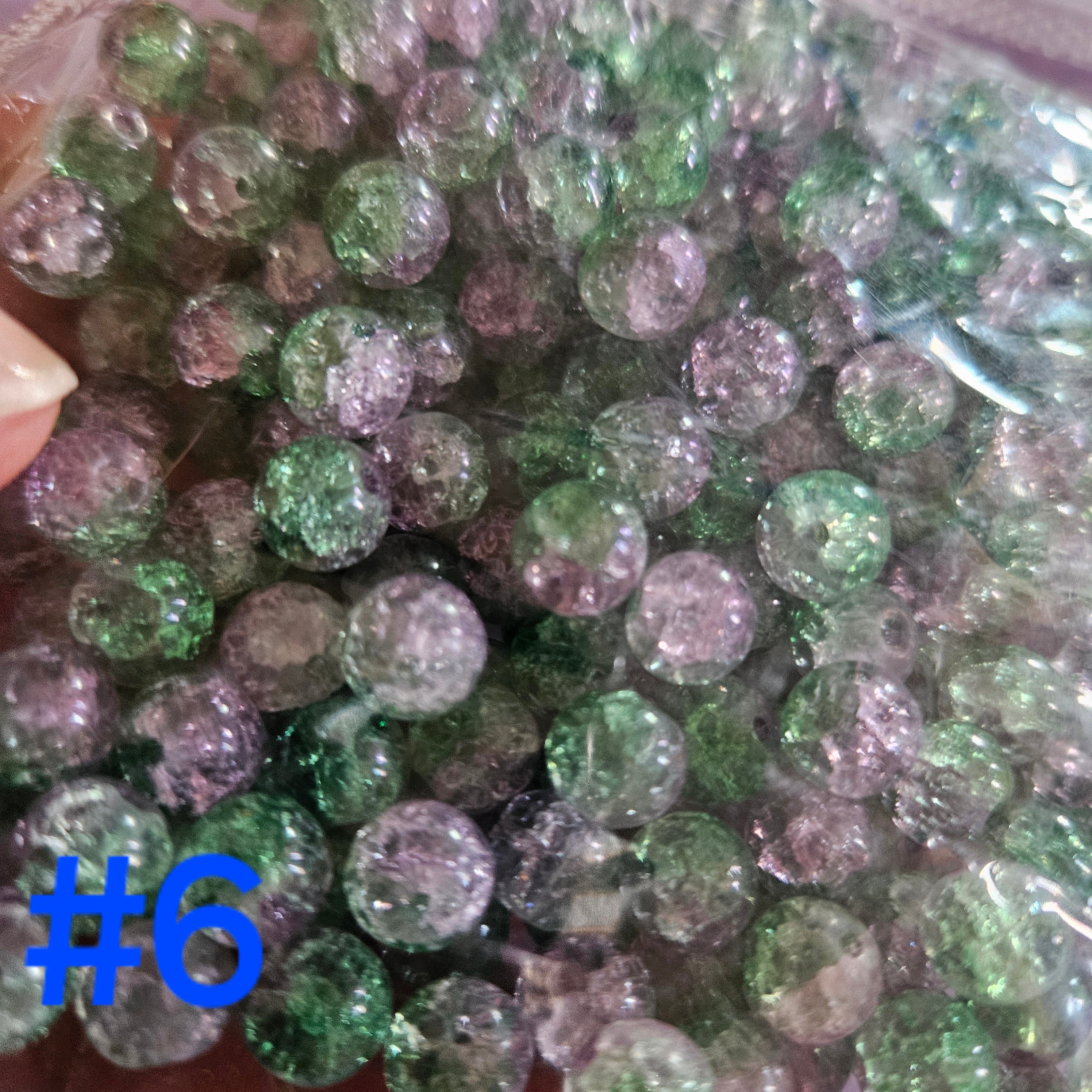 Green and Purple Confetti