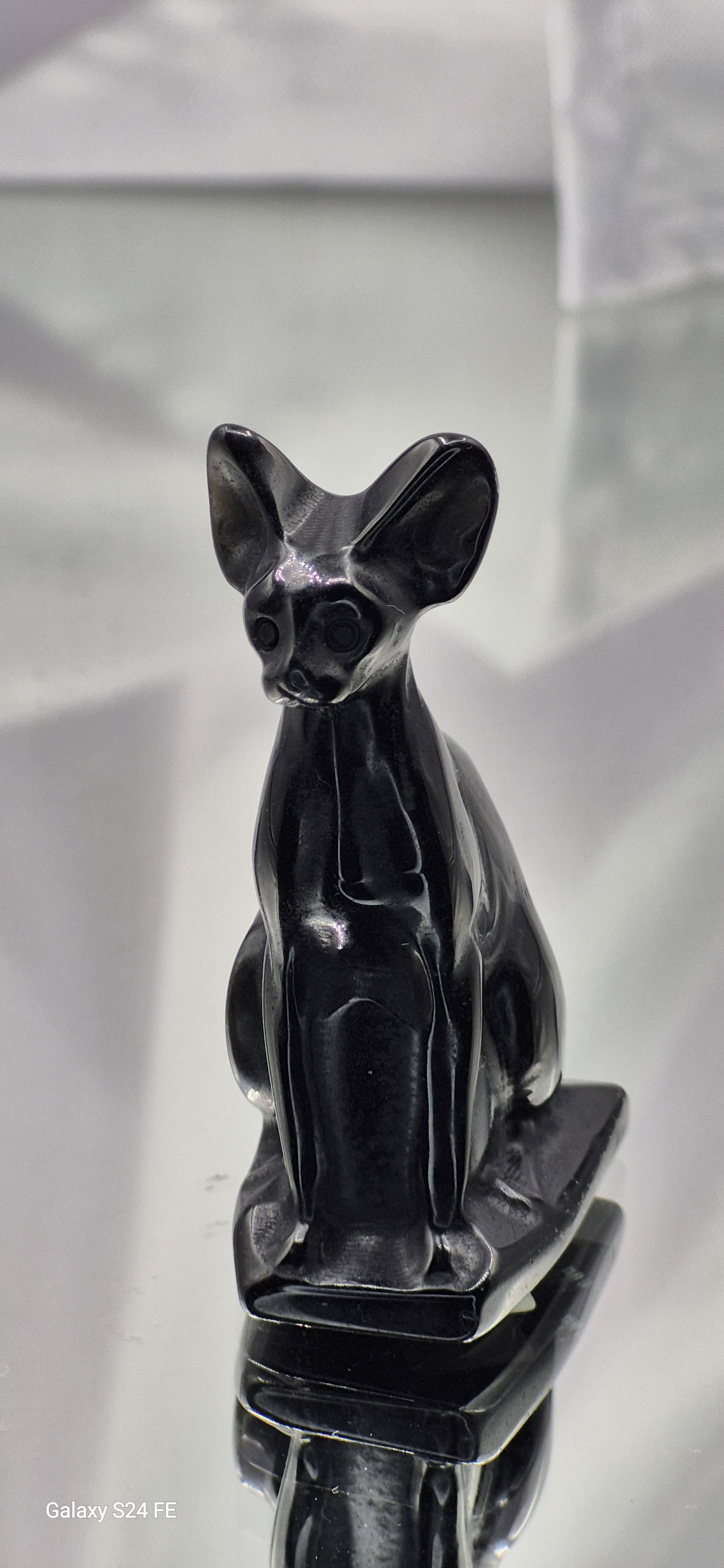 🐱 Bastet #1 - Egyptian Obsidian Carving