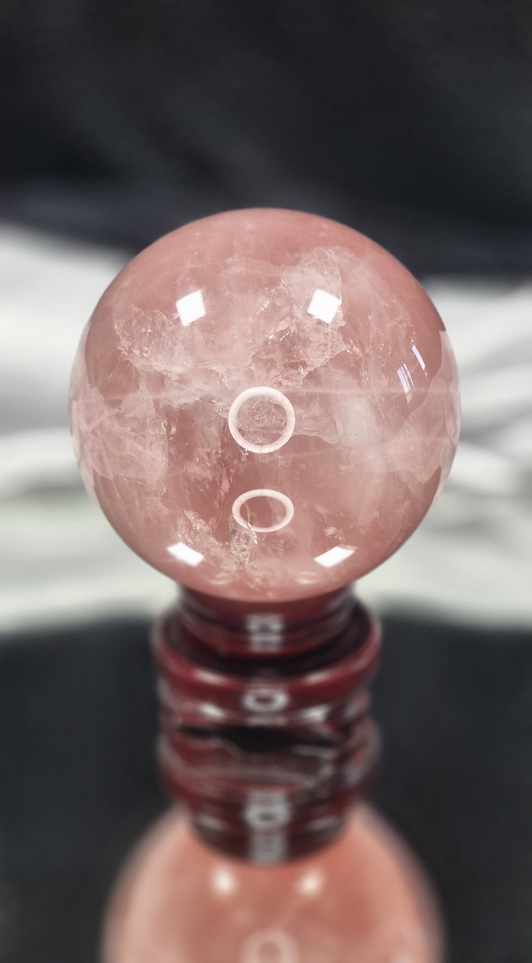 🌹 LRG Rose Quartz Sphere