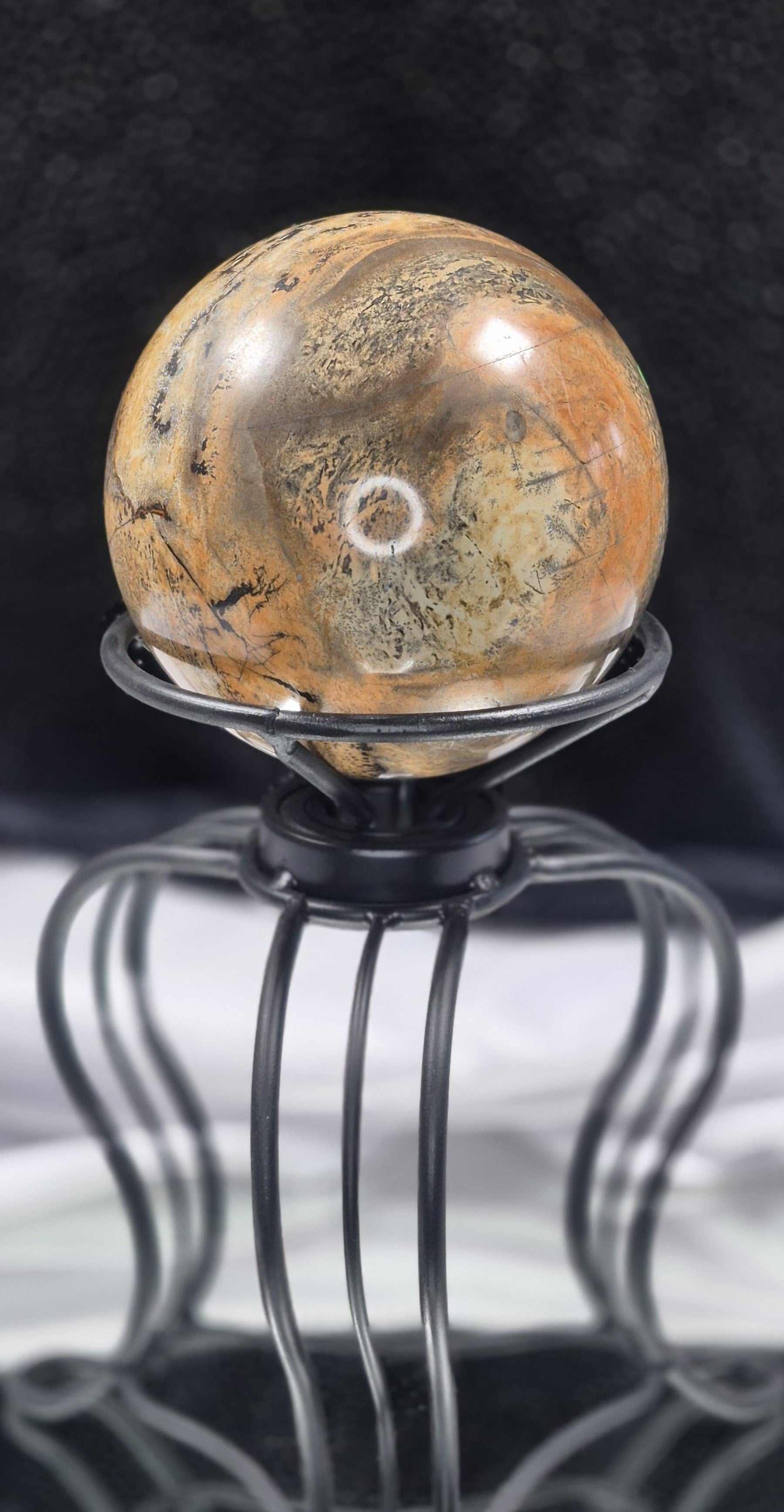 🌍 XLG Picture Jasper Sphere - Holder Sold Separtely