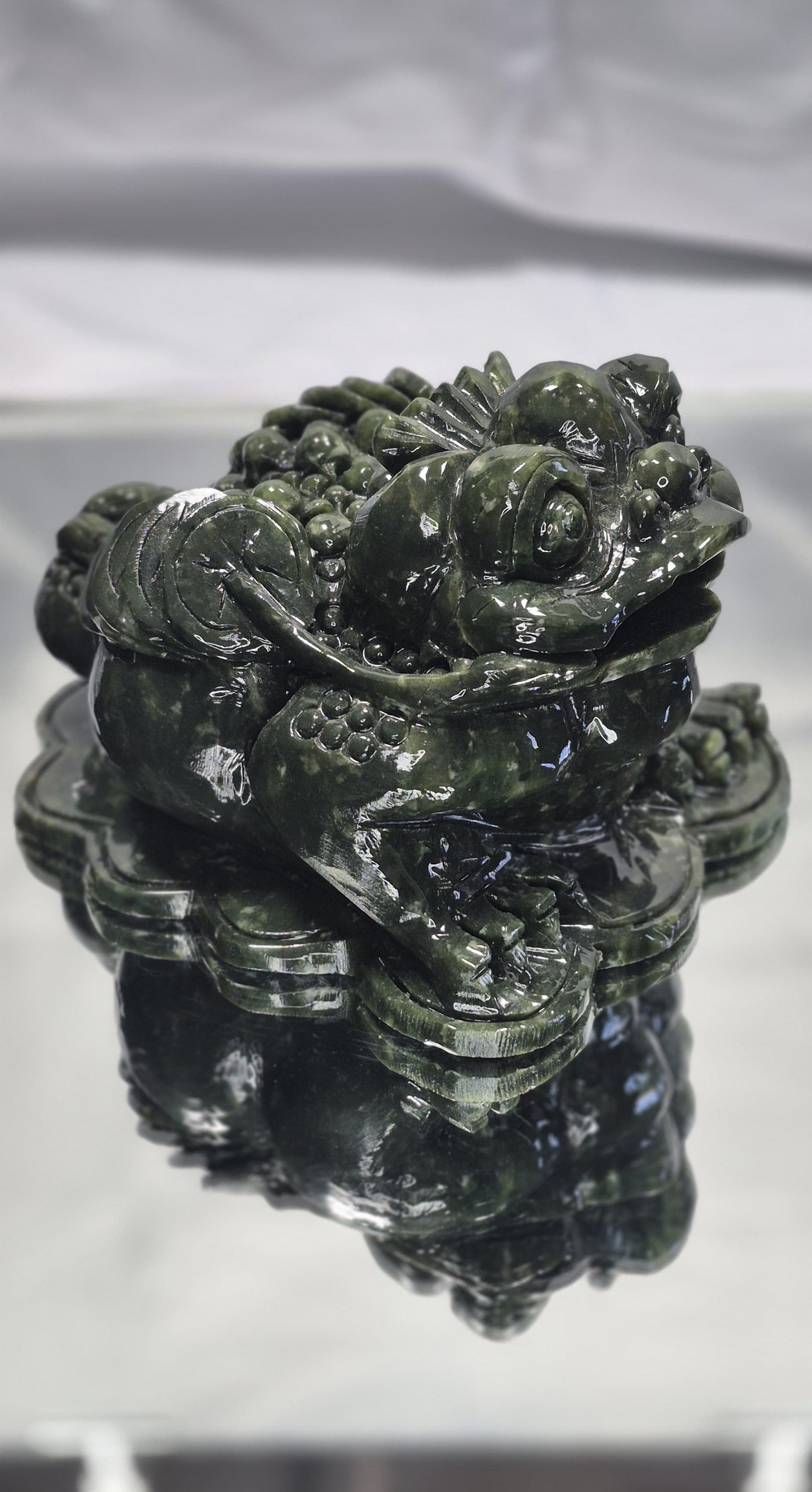 🐸 Jade Money Toad – Extra Large