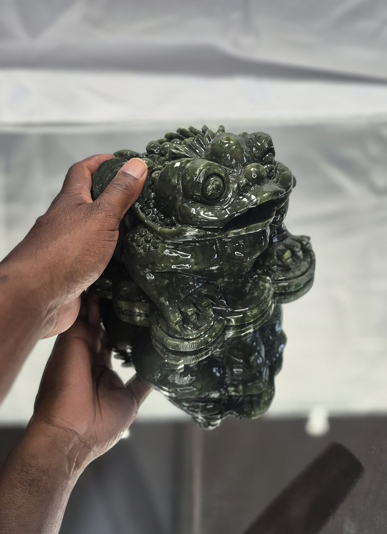 🐸 Jade Money Toad – Extra Large