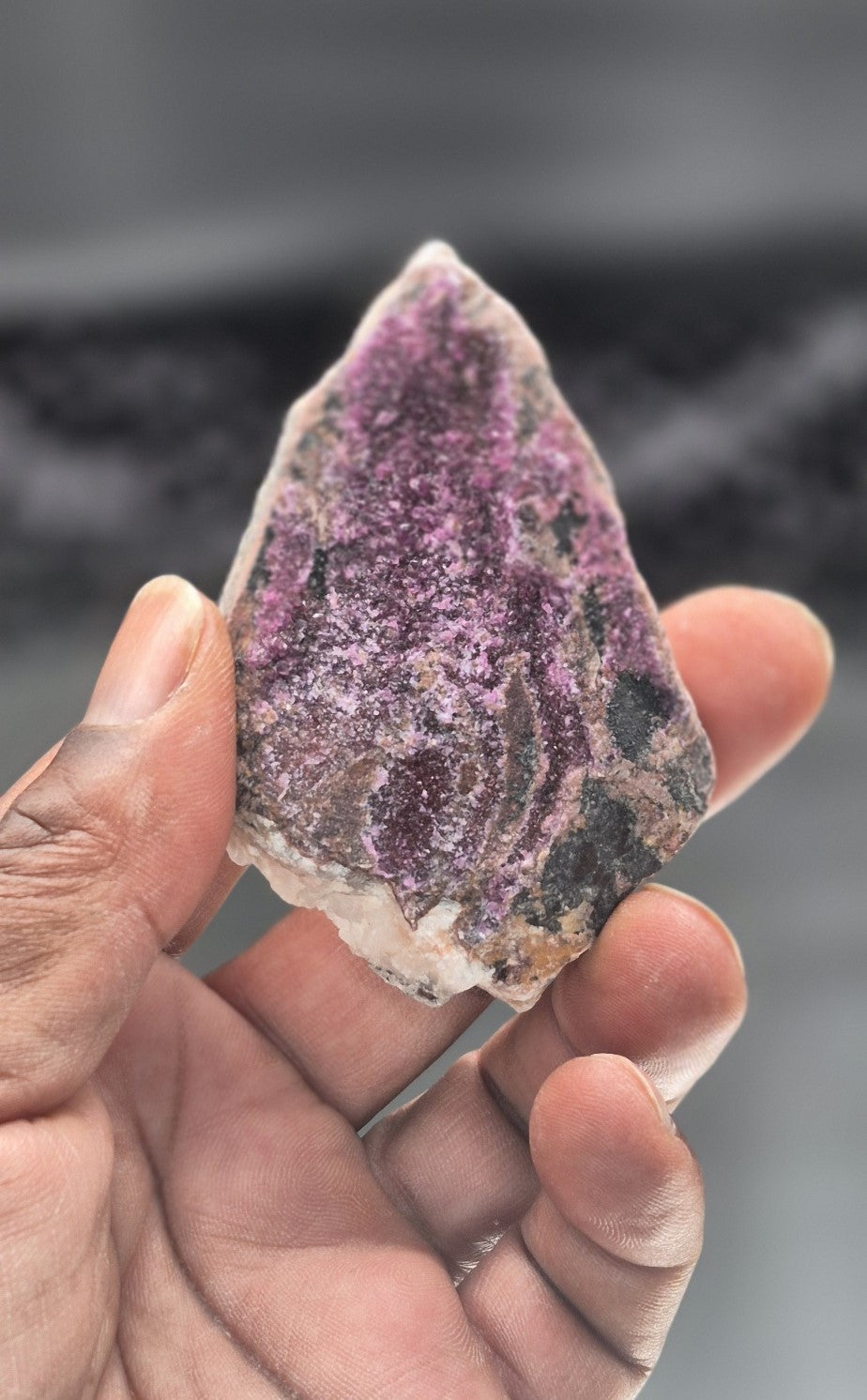 🌸 Raw Cobalto Calcite with Stand