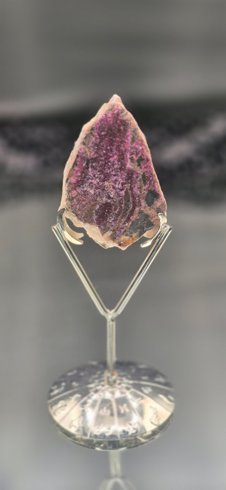 🌸 Raw Cobalto Calcite with Stand