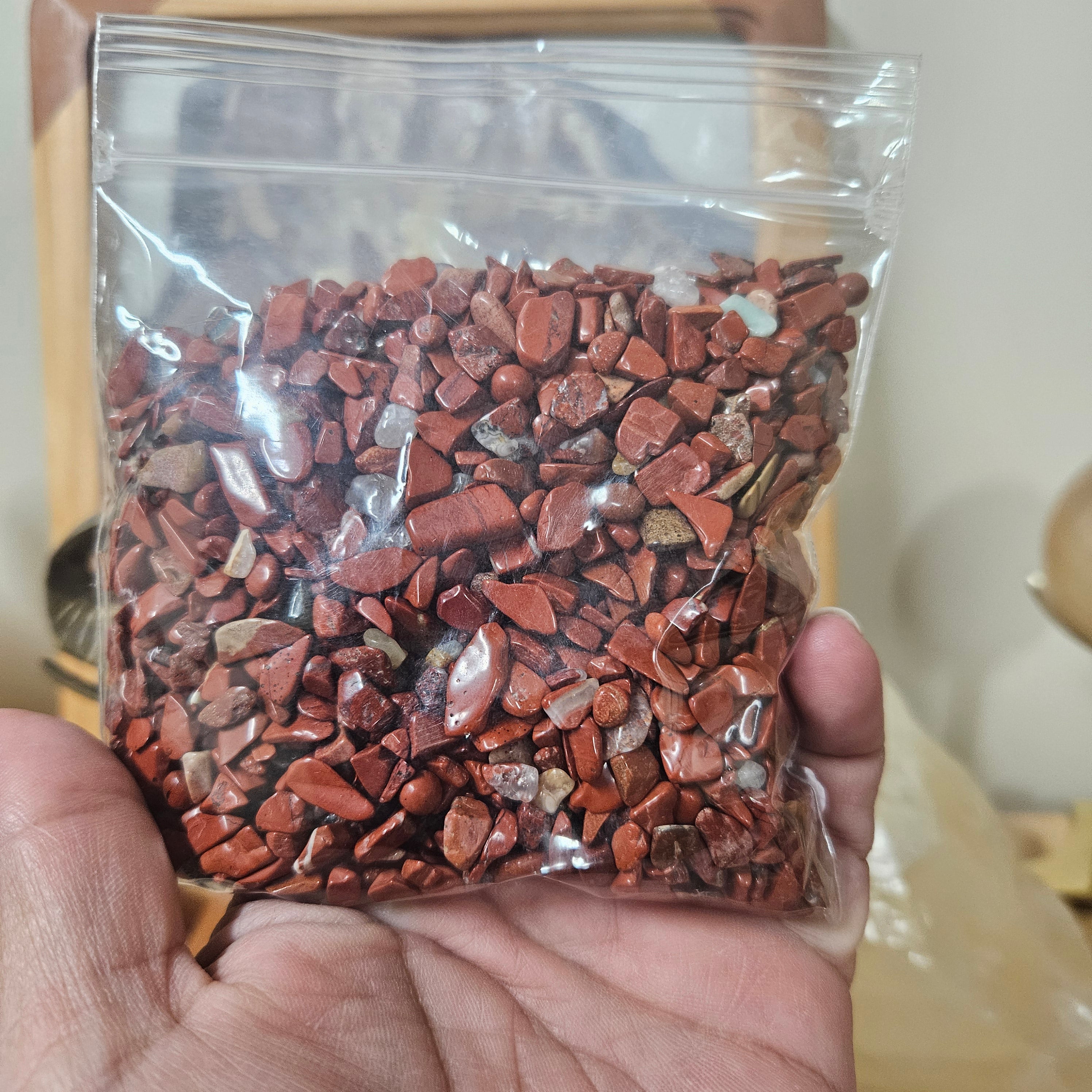 🔻 Red Jasper Chipstone Bag (8 oz)