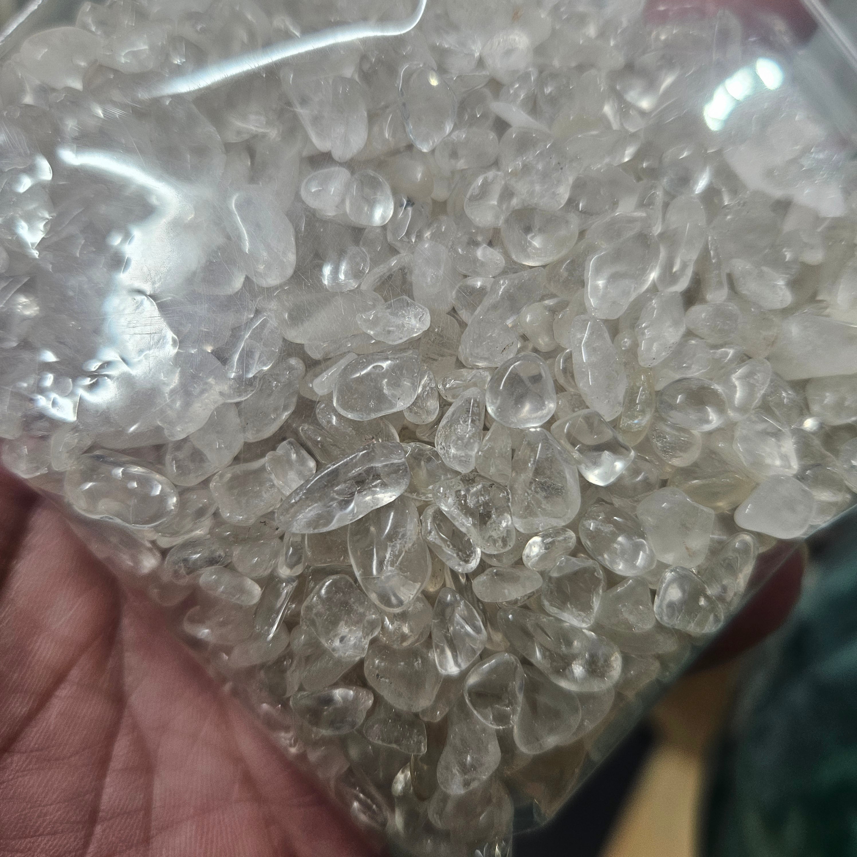 🤍 Clear Quartz Chipstone Bag (8 oz)