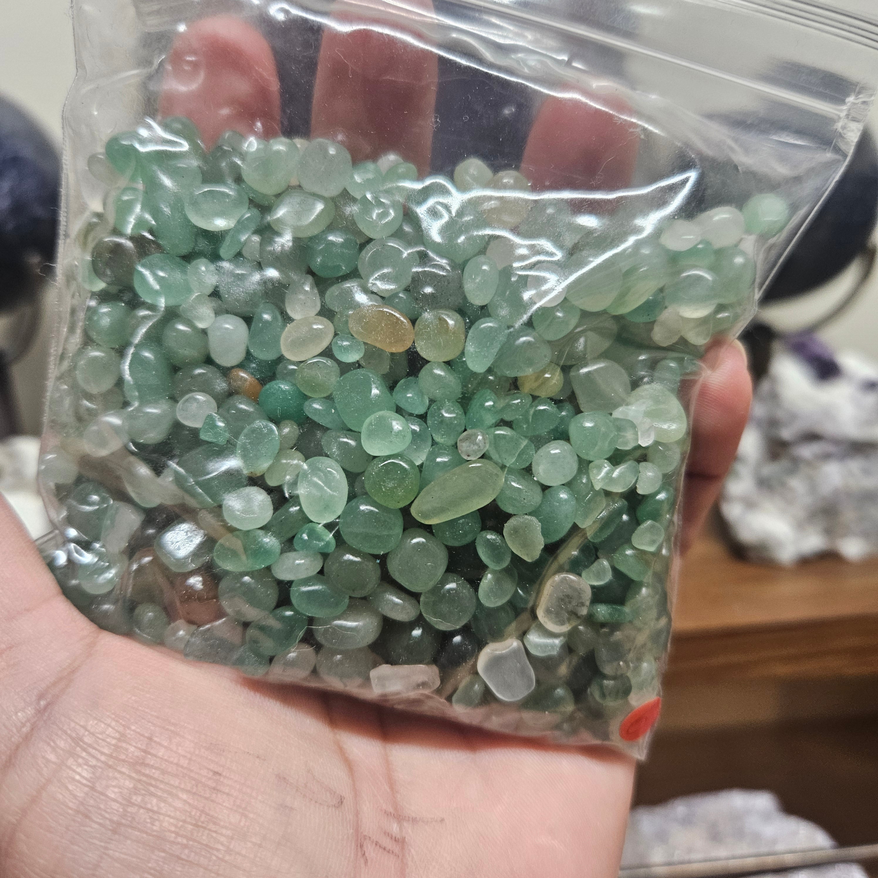 💚 Green Aventurine Chipstone Bag (8 oz)