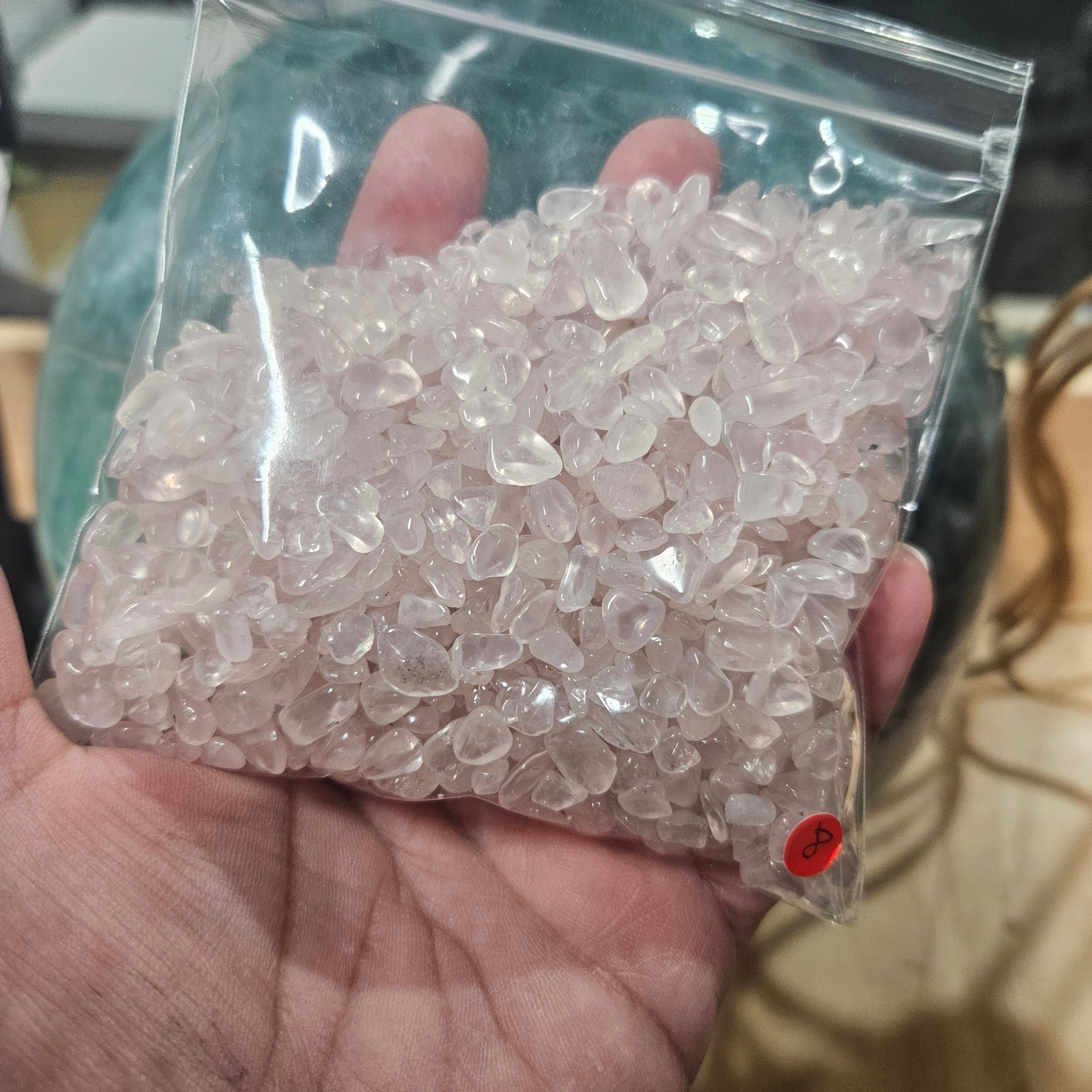 💗 Rose Quartz Chipstone Bag (8 oz)